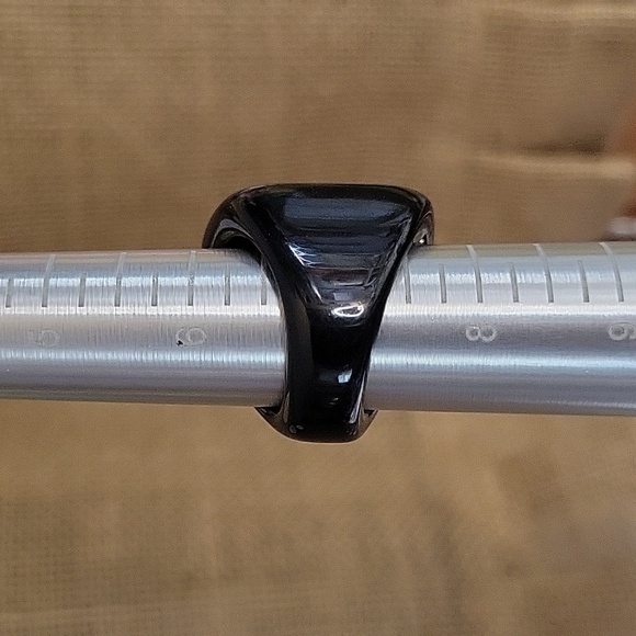 MOD GIRL ANGLED STATEMENT RING, METAL FREE - Picture 8 of 8